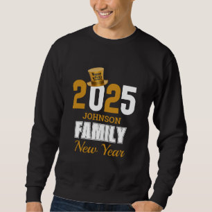 Personalised 2025 Family Name Happy New Year Sweatshirt