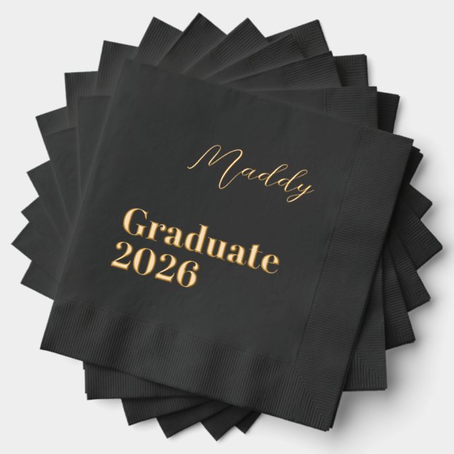 Personalised 2025 Graduation Napkins (Insitu (Stacked))