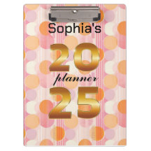Personalised 2025 Planner with Soft Pastel Colours