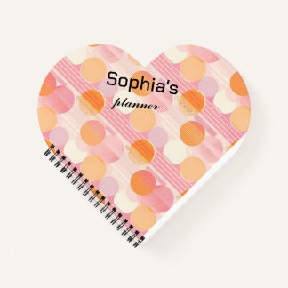Personalised 2025 Planner with Soft Pastel Colours Notebook