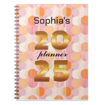 Personalised 2025 Planner with Soft Pastel Colours