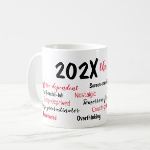 Personalised 2025 Year in Review Christmas Coffee Mug