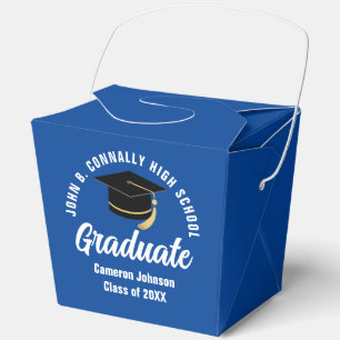Personalised 2026 Blue Graduation Party Fortune Favour Box