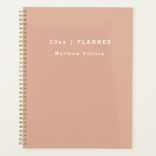 Personalised 2026 Light Pink Weekly Monthly Planner