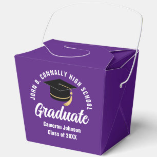 Personalised 2026 Purple Graduation Party Fortune Favour Box