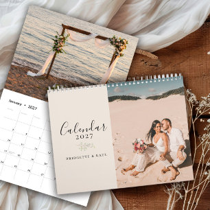 Personalised 2027 Couple Custom Photo Calendar
