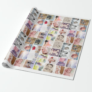 Personalised 20 Photo Collage Wrapping Paper