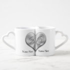 Personalised 20th Anniversary Gifts, Lovers Mugs