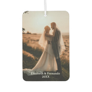 Personalised 20XX Just Married Couple Car Air Freshener