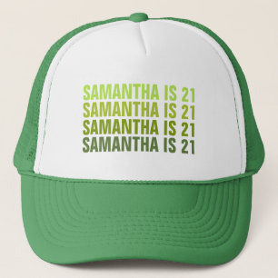 Personalised 21st 30th 40th 50th 60th 70 Birthday Trucker Hat