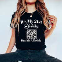 Personalised 21st Birthday Buy Me A Drink QR Code