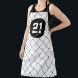 Personalised 21st Birthday Modern and Elegant   Apron<br><div class="desc">Personalised 21st Birthday Modern and Elegant Gifts</div>