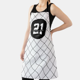 Personalised 21st Birthday Modern and Elegant   Apron