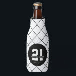 Personalised 21st Birthday Modern and Elegant   Bottle Cooler<br><div class="desc">Personalised 21st Birthday Modern and Elegant Gifts</div>