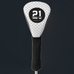 Personalised 21st Birthday Modern and Elegant   Golf Head Cover<br><div class="desc">Personalised 21st Birthday Modern and Elegant Gifts</div>