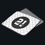 Personalised 21st Birthday Modern and Elegant   Laptop Sleeve<br><div class="desc">Personalised 21st Birthday Modern and Elegant Gifts</div>