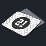 Personalised 21st Birthday Modern and Elegant   Laptop Sleeve<br><div class="desc">Personalised 21st Birthday Modern and Elegant Gifts</div>