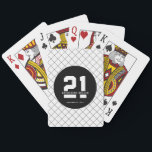 Personalised 21st Birthday Modern and Elegant   Playing Cards<br><div class="desc">Personalised 21st Birthday Modern and Elegant Gifts</div>