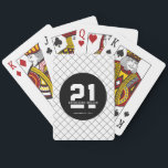 Personalised 21st Birthday Modern and Elegant   Playing Cards<br><div class="desc">Personalised 21st Birthday Modern and Elegant Gifts</div>