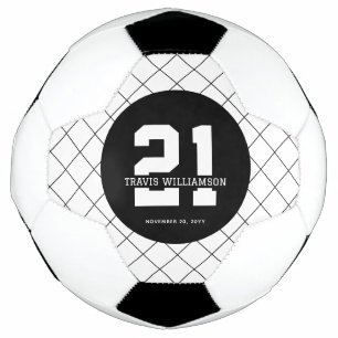 Personalised 21st Birthday Modern Football