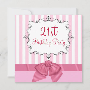 Personalised 21st Birthday Party Invitations
