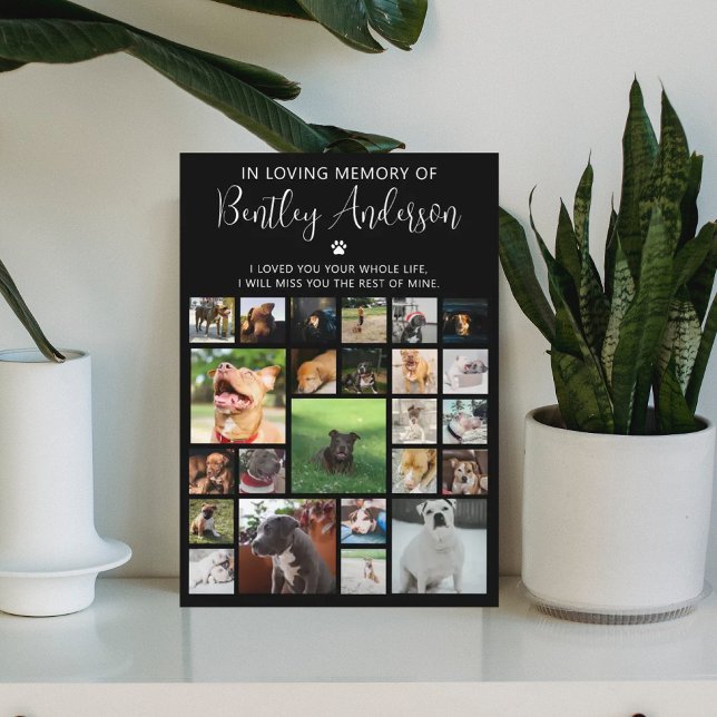 Personalised 24 Photo Pet Memorial  Plaque (Creator Uploaded)