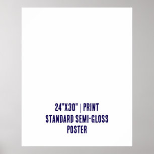Personalised 24"x30" Standard Semi-Gloss Poster