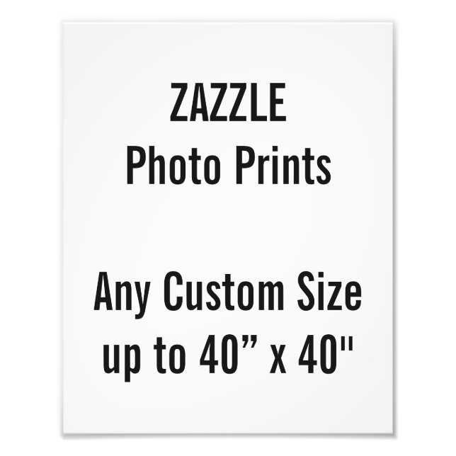 Personalised 24x30 cm Photo Print, or custom size (Front)