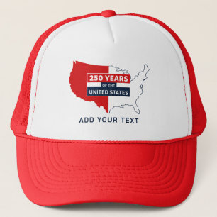 Personalised 250 of the United Staes Map Hat