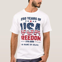 Personalised 250 Years Of USA Freedom 1776 2026