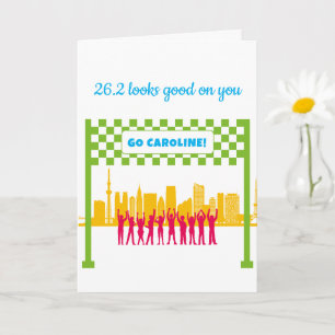 Personalised 26.2 Tokyo Japan Marathon Congrats  Card