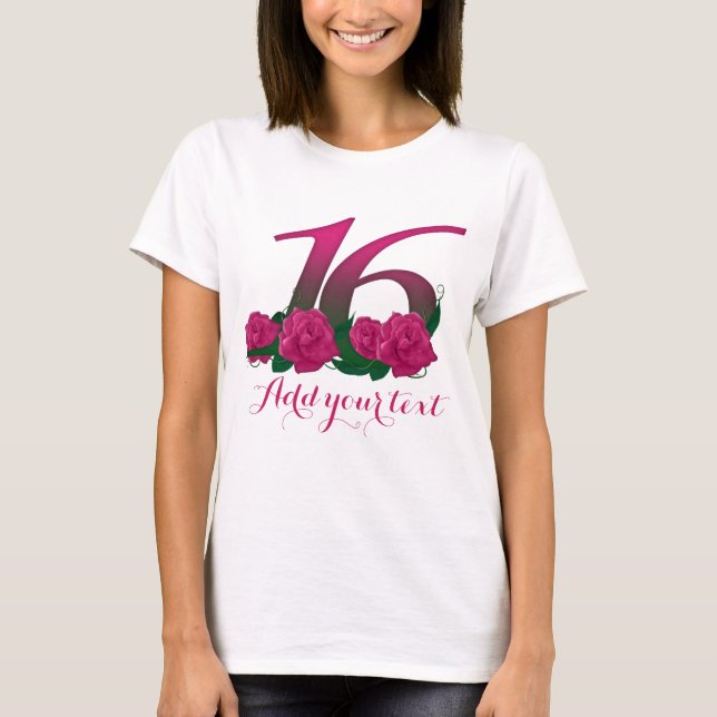 Personalised 26th  customisable 16 template T-Shirt (Front)