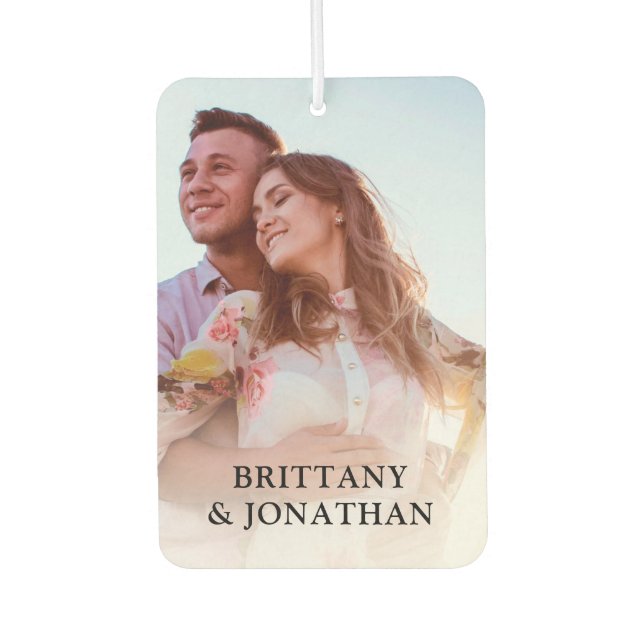Personalised 2 Photo Car Air Freshener (Front)
