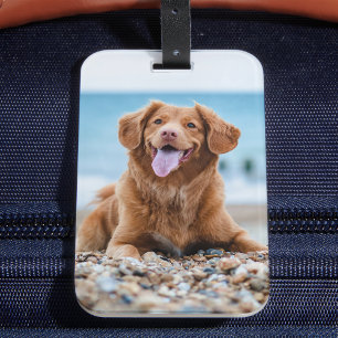 Personalised 2 Photo Custom Create Your Own Dog  Luggage Tag