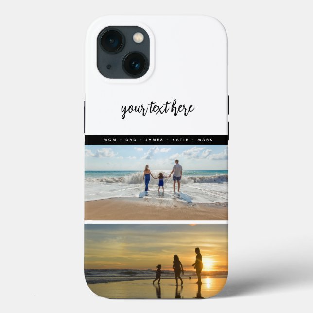 Personalised 2 Photo Family Love Memories  Case-Mate iPhone Case (Back)