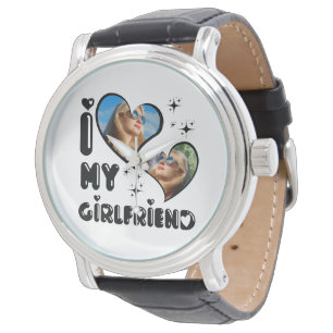 Personalised 2 Photo I Love My Girlfriend  Watch