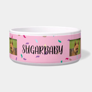Personalised 2-Photo Pink Party Sprinkles Pattern