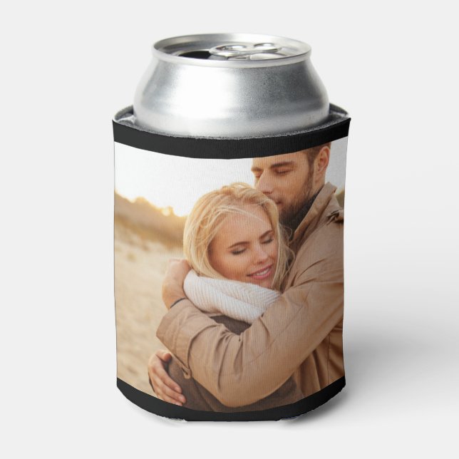 Personalised 2 Photo Template Double Sided Can Coo Can Cooler (Can Front)