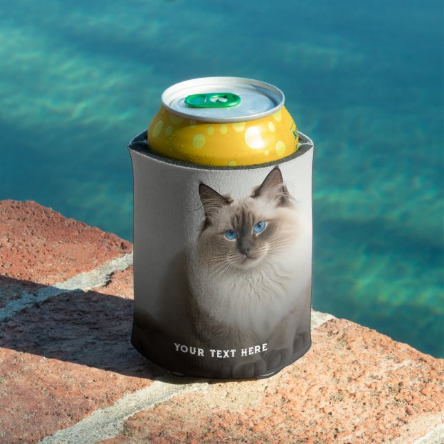 Personalised 2 Photo Template Double Sided Can Coo Can Cooler (In Situ Pool)