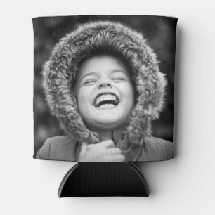 Personalised 2 Photo Template Double Sided Can Cooler