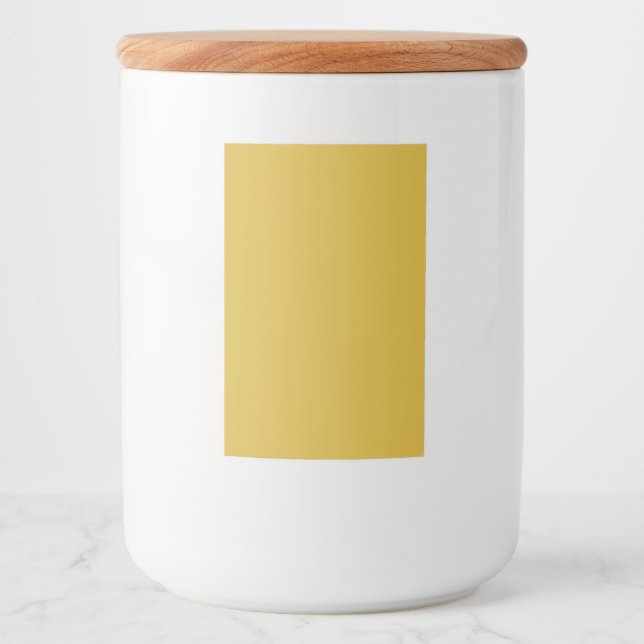 Personalised 2x3 M Gold Food Container Label (Front)