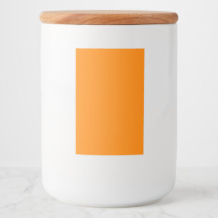Personalised 2x3 Neon Orange Food Container Label