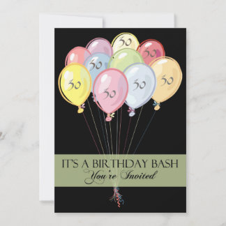 Personalised 30th Birthday Party Invitations