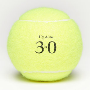 Personalised 30th Birthday Tennis Balls