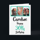 Personalised 30th happy birthday photo collage card<br><div class="desc">Put a smile on a face with this personalised 30th birthday photo collage card. - Simply click to personalise this design 🔥 My promises - This design is unique and is designed with you in mind 🙏 Thank you for supporting my small business - If you would like a bespoke...</div>