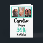 Personalised 30th happy birthday photo collage card<br><div class="desc">Put a smile on a face with this personalised 30th birthday photo collage card. - Simply click to personalise this design 🔥 My promises - This design is unique and is designed with you in mind 🙏 Thank you for supporting my small business - If you would like a bespoke...</div>