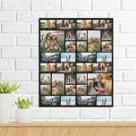 Personalised 32 Photo Collage Poster<br><div class="desc">Create Your Own Personalised 32 Photo Collage Poster Wall Art</div>