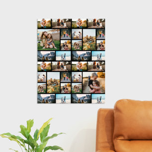 Personalised 32 Photo Collage Print