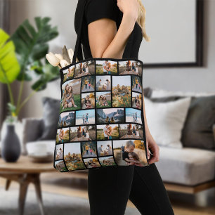 Personalised 32 Photo Collage Tote Bag