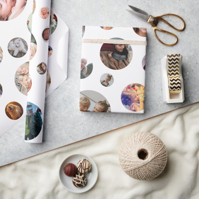 Personalised 36 Photo Collage Wrapping Paper (Crafts)